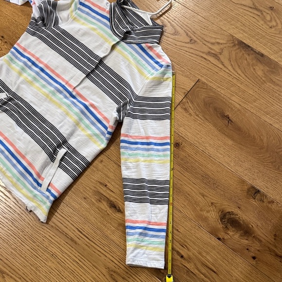 Talbots Black and White Striped Top Medium A10 - Picture 10 of 10